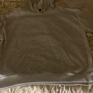 NWT XL GREY HOODIE WITH DRAW STRINGS KANGAROO POCKET GREEN GODDESS WOMENS